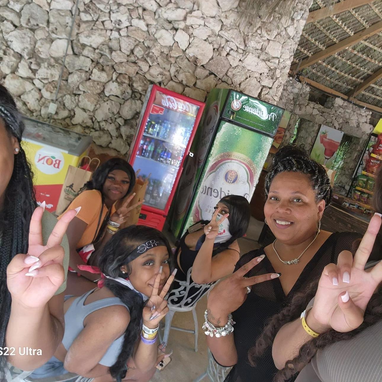 Group of girls hanging out in Punta Cana DR